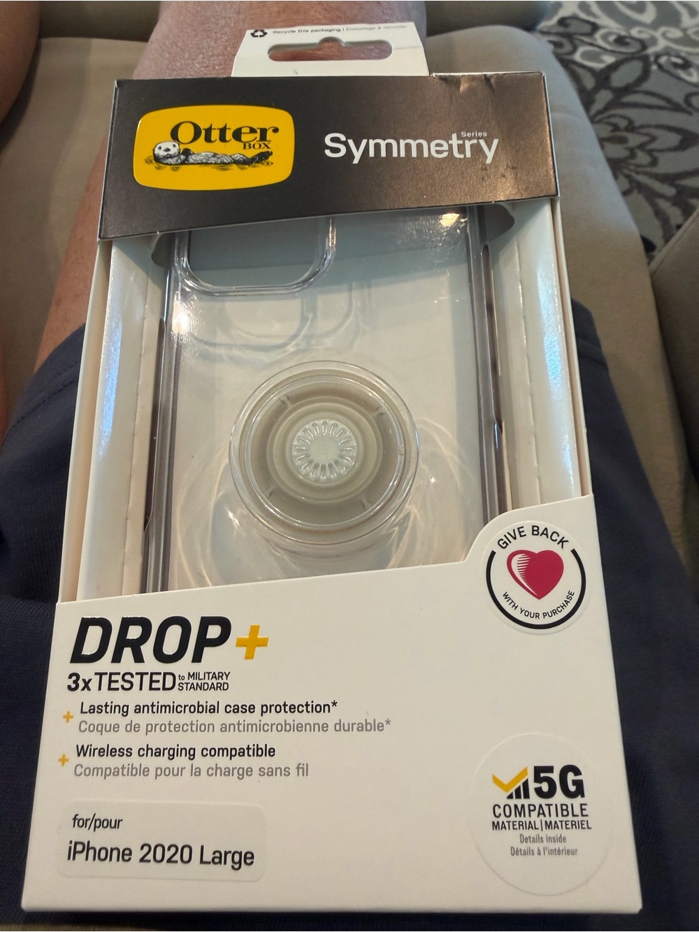 OtterBox Symmetry Clear Case with Clear PopGrip - Transparent